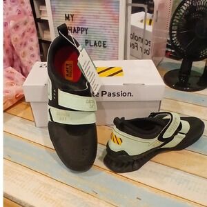 Cast Iron Lift Alloy Black Green Weightlifting Cross Training Shoes Size 40